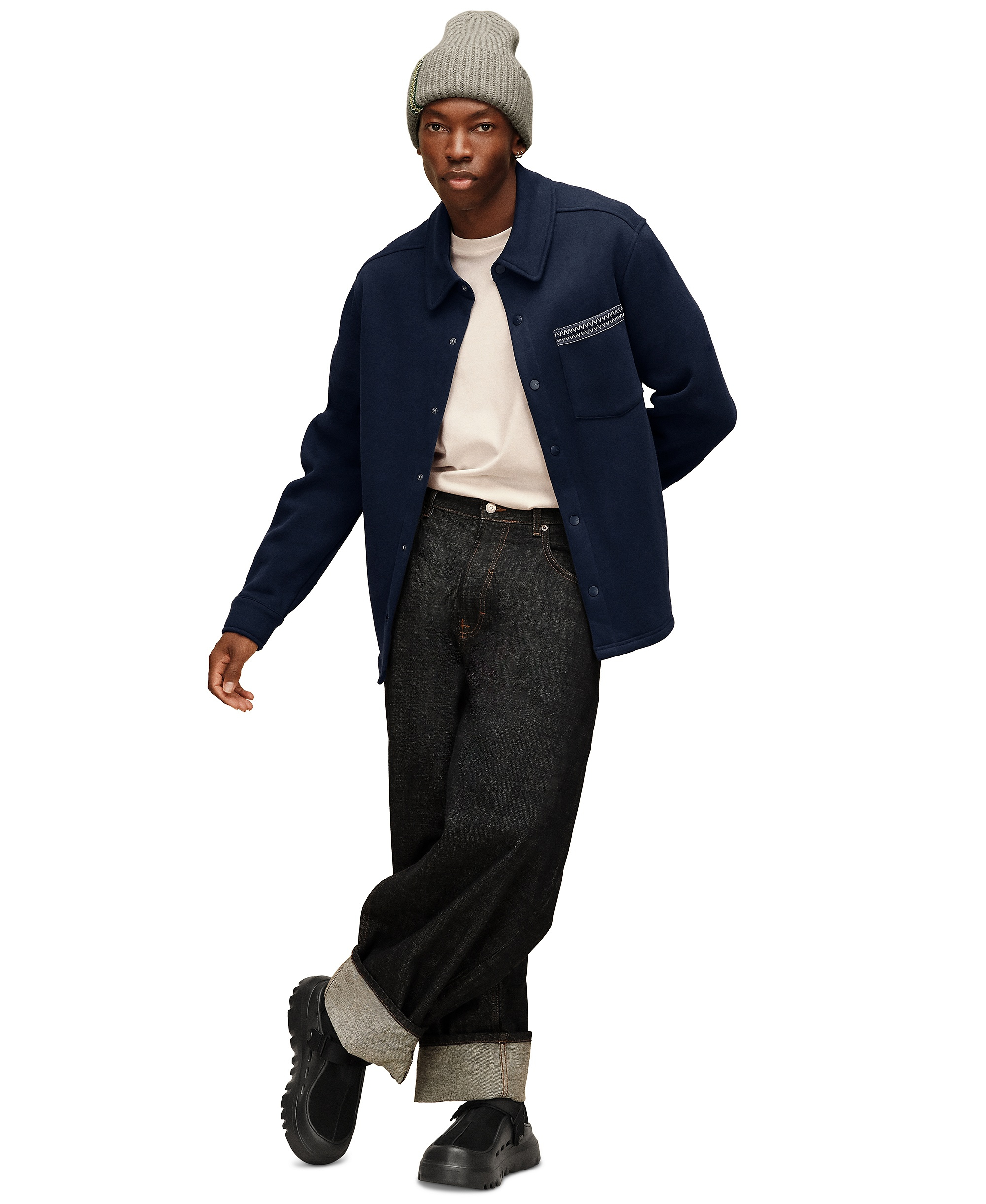 UGG® Men's Tasman Relaxed-Fit Shirt Jacket - Mariner