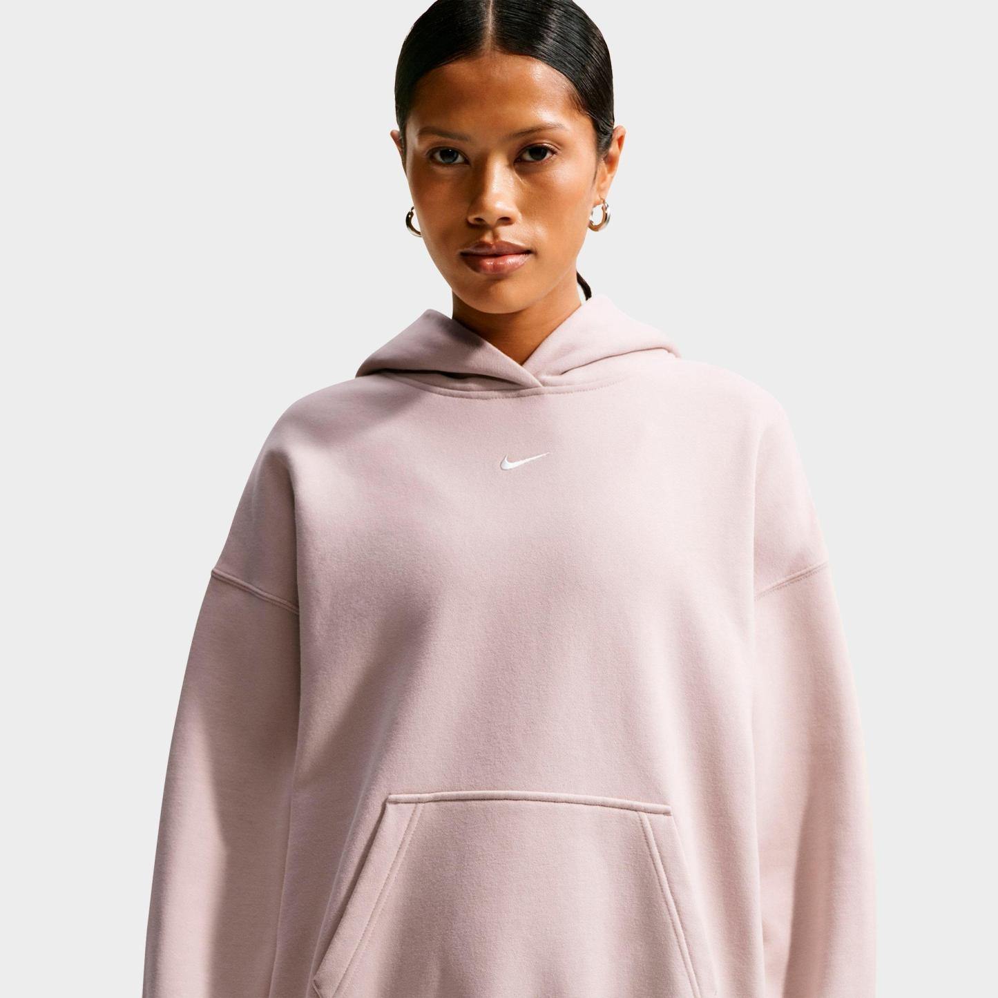 Women's Nithtke Studio Fleece Medium-Weight Camo Oversized Pullover Hoodie - Cream II/Sail