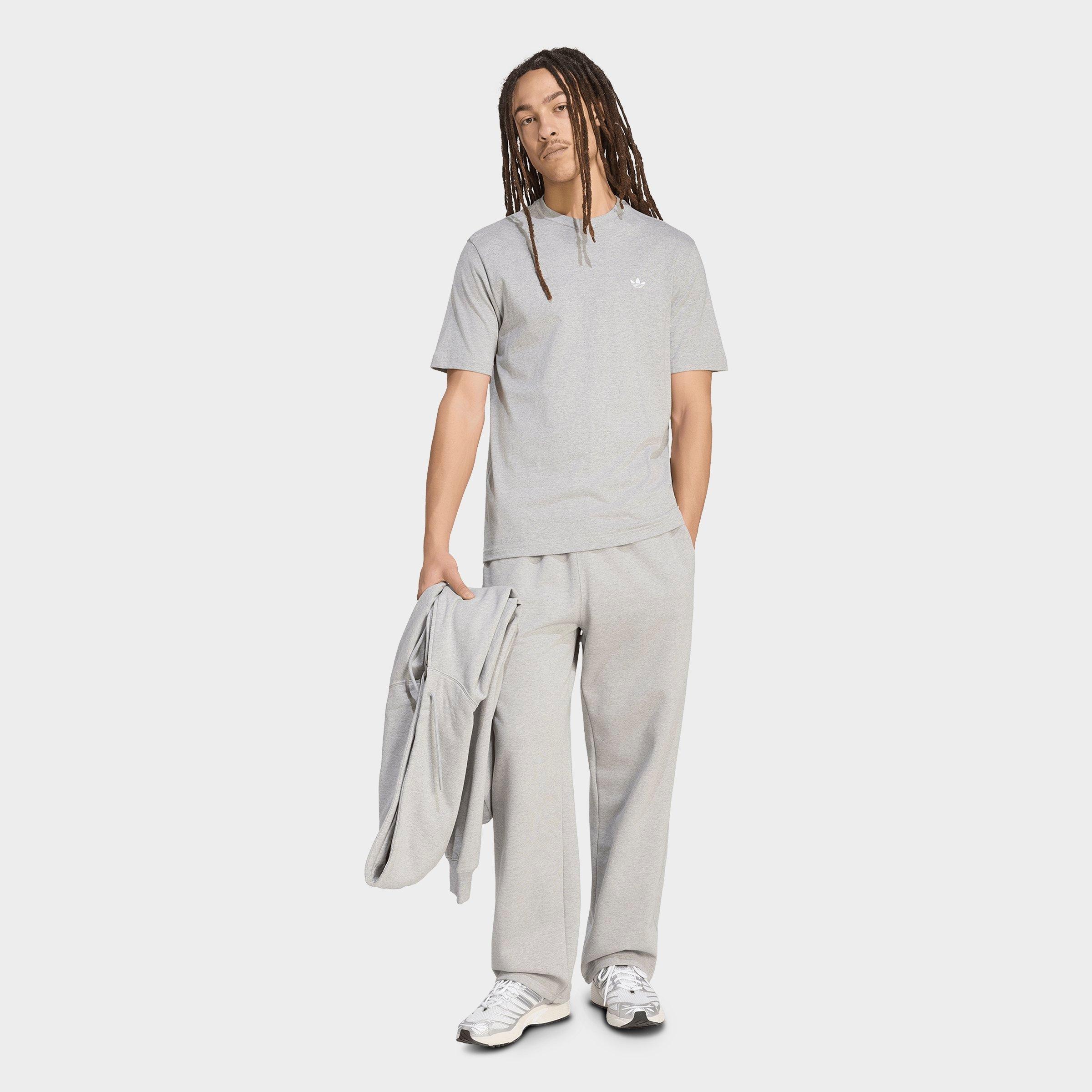 Men's adidas Originals Trefoil Essentials Fleece Sweatpants - Medium Grey Heather