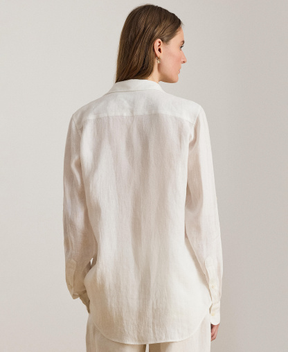 Lauren Ralph Lauren Women's Linen Shirt - White