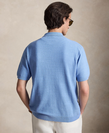 Polo Ralph Lauren Men's Cotton-Linen Cardigan Shirt - Bristol Blue