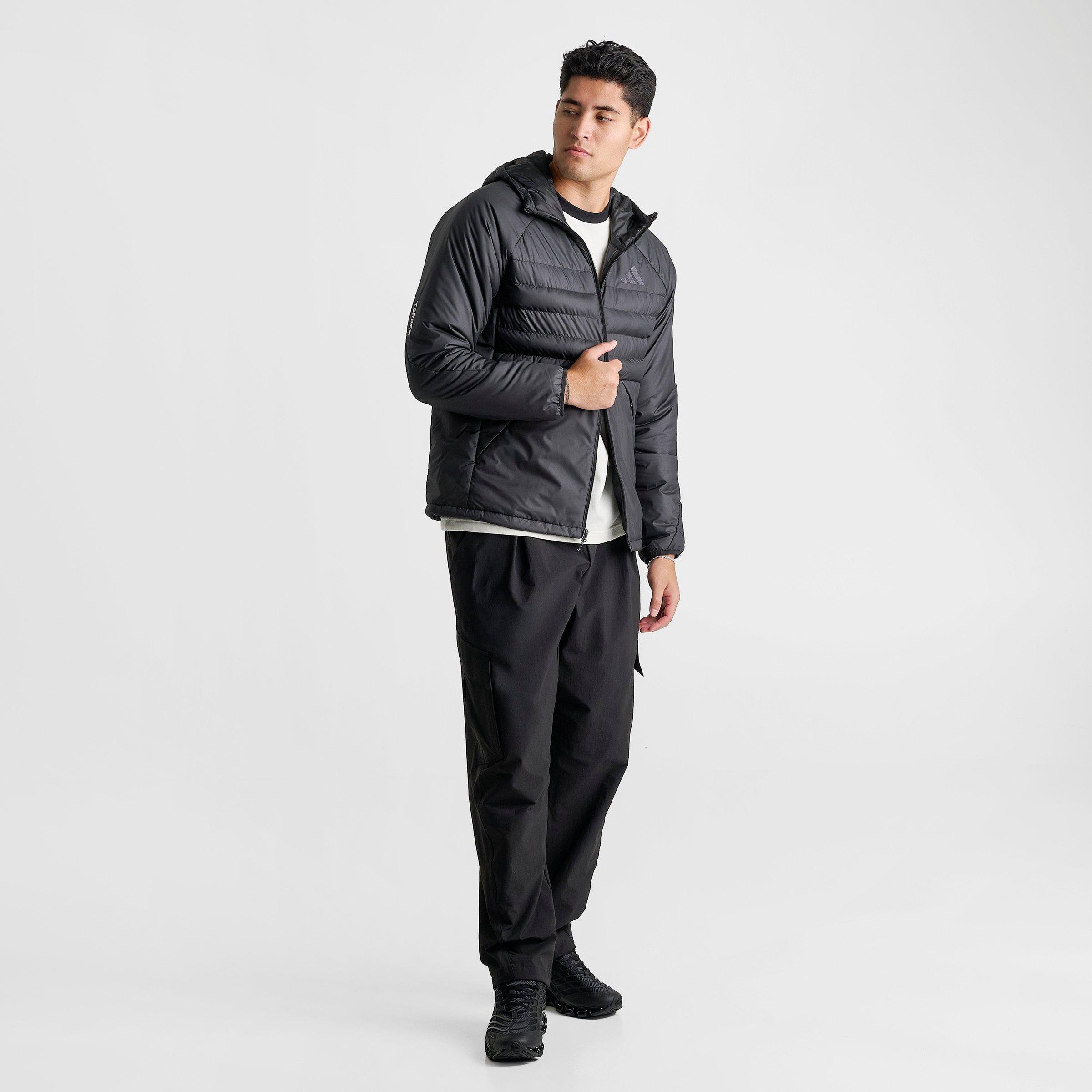 Men's adidas TERREX Multi CLIMAWARM Insulated Hooded Jacket - Black/Black