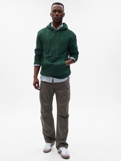 Adult VintageSoft Arch Logo Hoodie - essec green