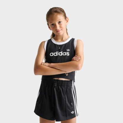 Girls' Big Kids' adidas Originals 3-Stripes Tank Top - Black/White - view 1