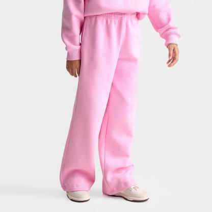 Girls' Big Kids' Nithtke Sportswear Studio Fleece Open Hem Sweatpants - Pink Rise