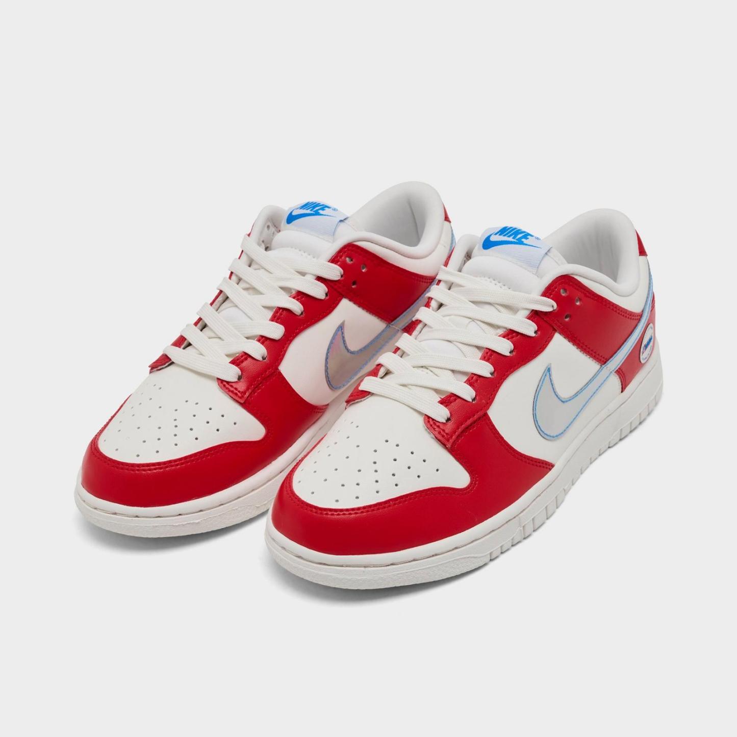 Women's Nike Dunk Low WNBA 30th Casual Shoes - Action Red/Sail/Light Photo Blue/Multi-Color