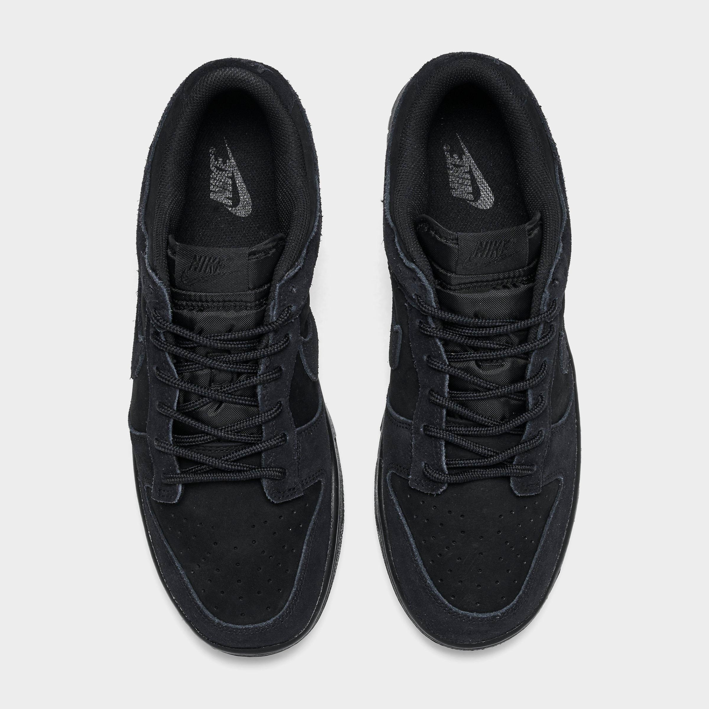 Men's Nithtke Dunk Low Retro SE Casual Shoes - Black/Black/Black - Top view