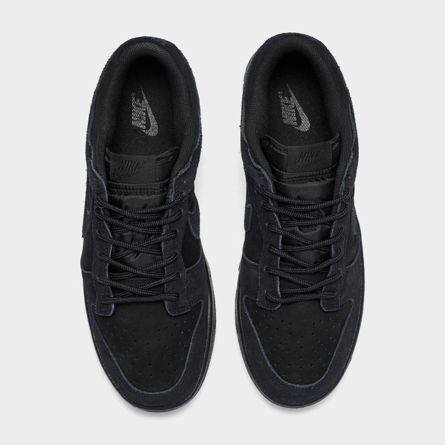 Men's Nithtke Dunk Low Retro SE Casual Shoes - Black/Black/Black - Top view