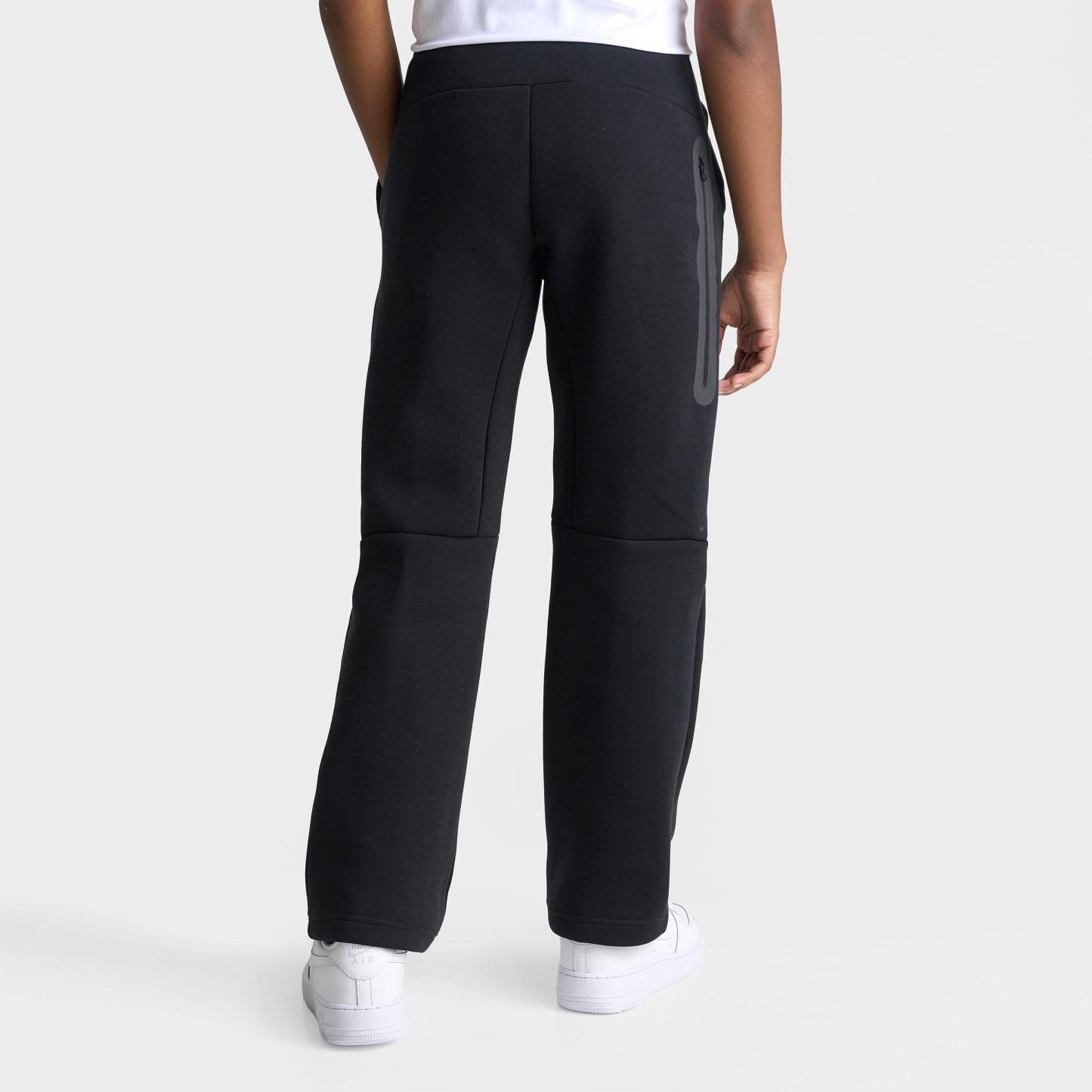 Big Kids' Nithtke Sportswear Tech Fleece Open Hem Pants - Black
