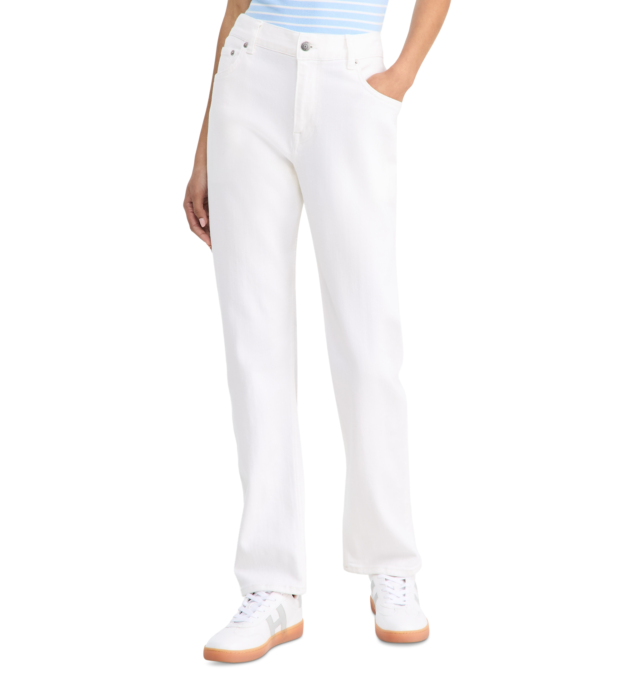 Tommy Hilfiger Women's Classic Straight Jeans - Optic White