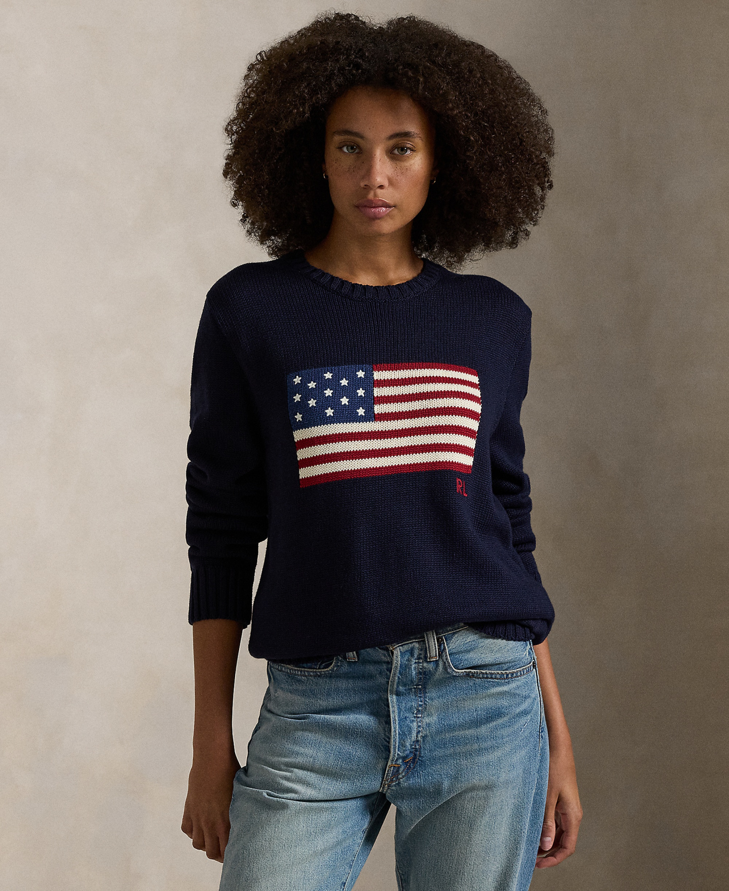 Polo Ralph Lauren Unisex The Iconic Flag Sweater - Blue