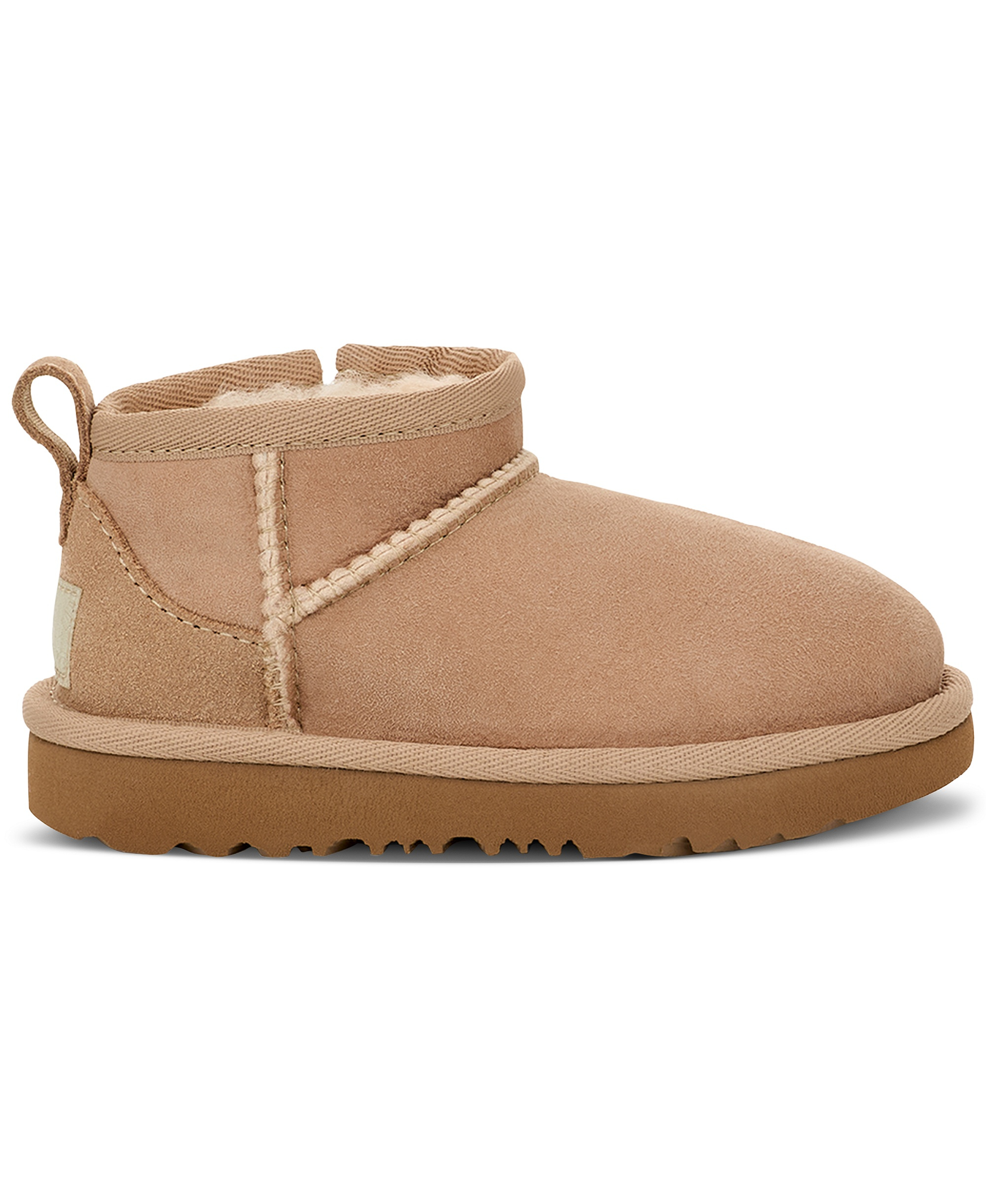UGG® Toddler Classic Ultra Mini Round Toe Booties - Sand