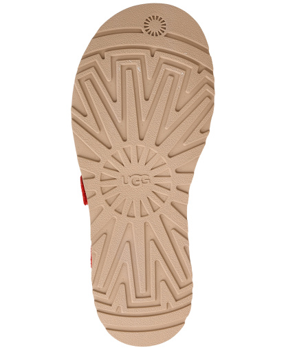 UGG® Women's GoldenGaze Open Toe Flat Sandals - Red Pepper