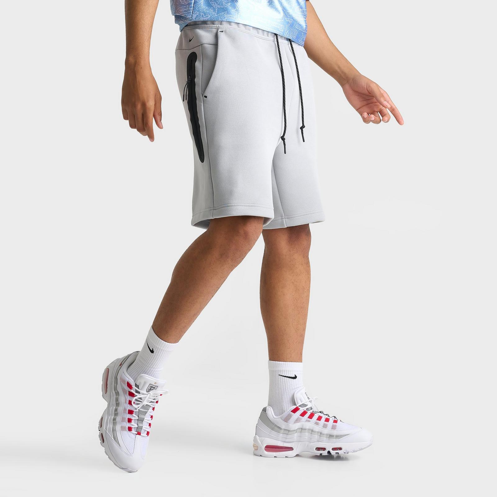 Men's Nike Tech Fleece Shorts - Smoke Grey/White