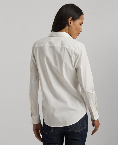 Lauren Ralph Lauren Non-Iron Straight-Fit Shirt - White