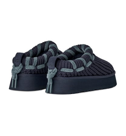 UGG® Women's Tazz Whipstitch Knit Slip-On Slippers - Dark Indigo