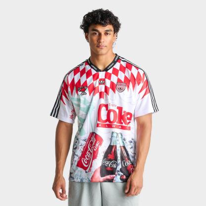Men's adidas Originals x Coca-Cola Mashup Soccer Jersey - White/Multi - view 1