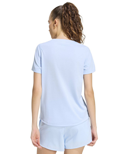 adidas Women's Workout Essentials Seamless Scoop Neck T-Shirt - Glow Blue