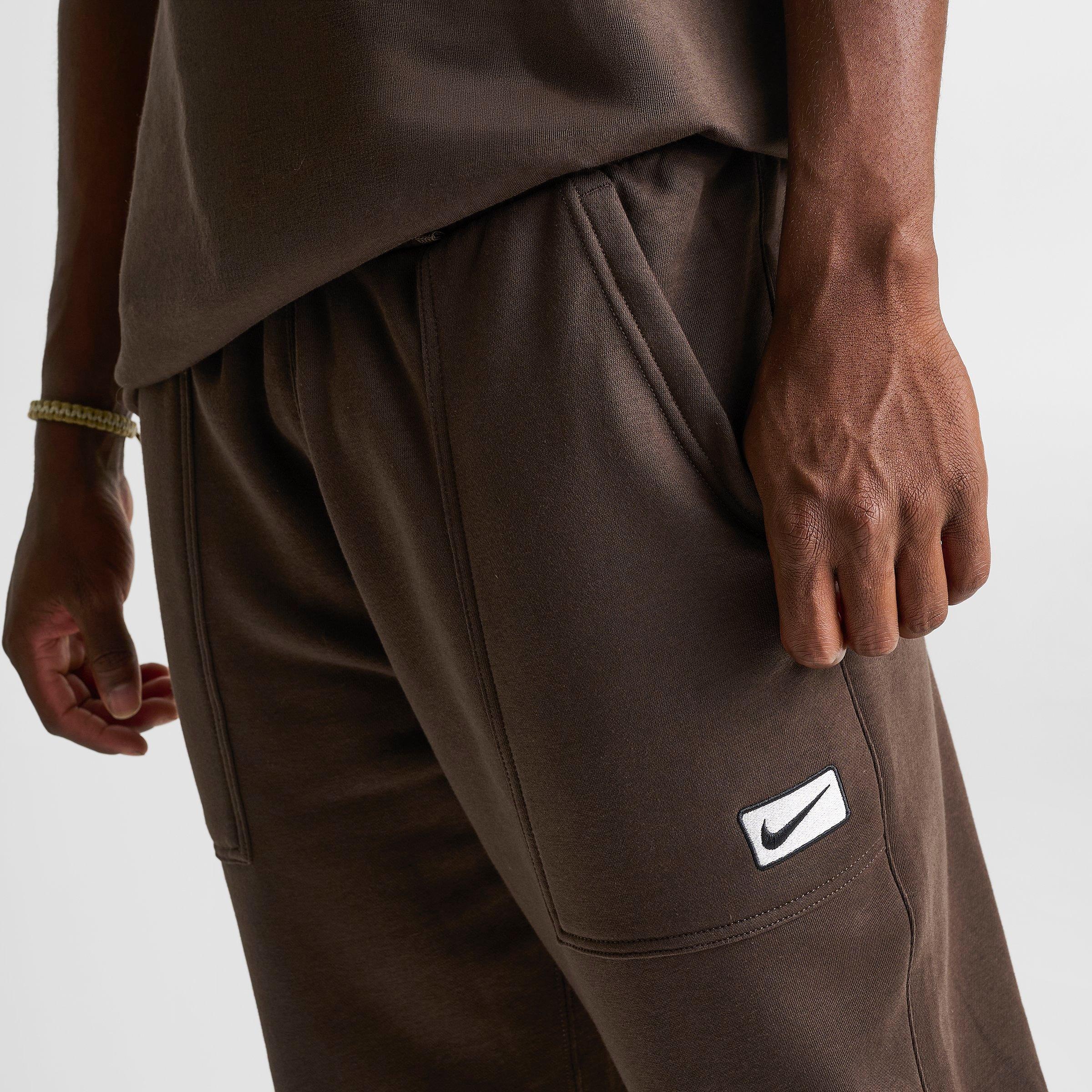 Men's Nithtke Sportswear Swoosh Box Fleece Sweatpants - Baroque Brown/Sail
