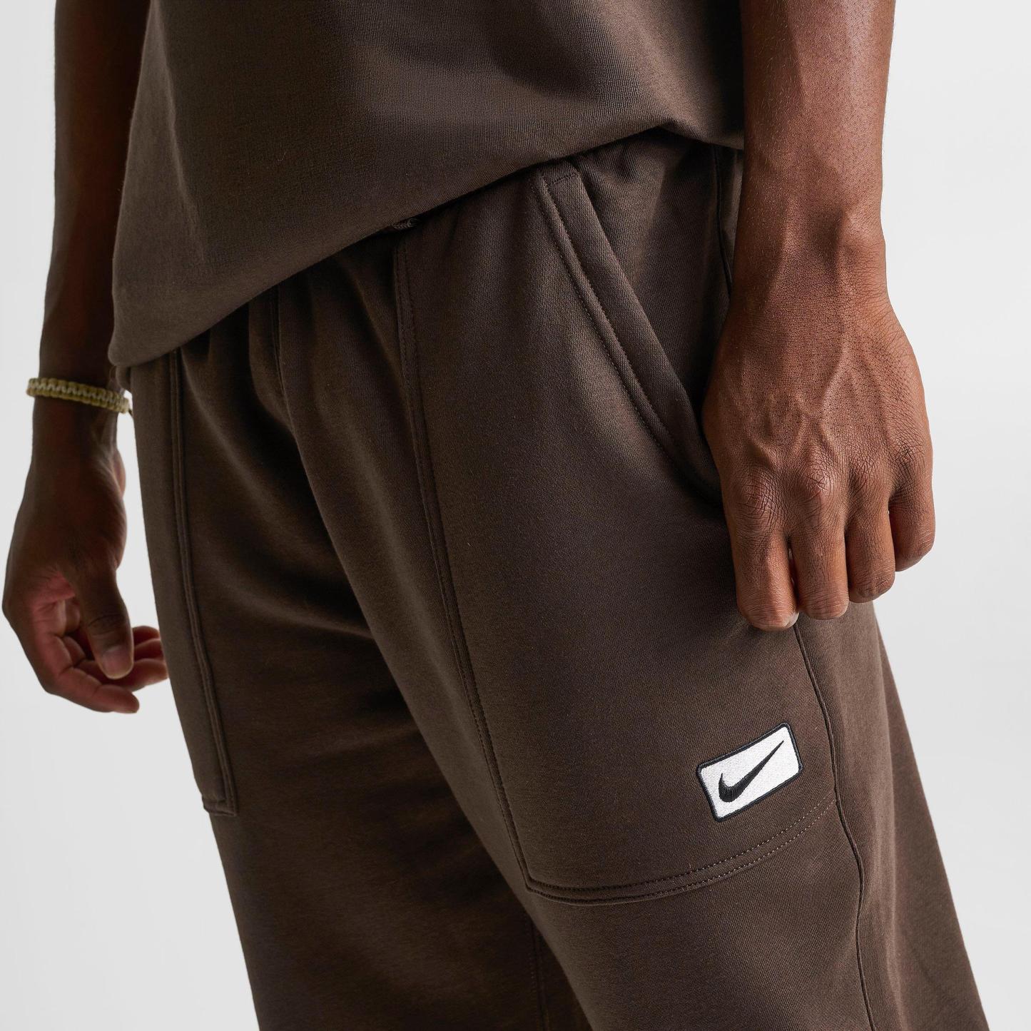 Men's Nithtke Sportswear Swoosh Box Fleece Sweatpants - Baroque Brown/Sail
