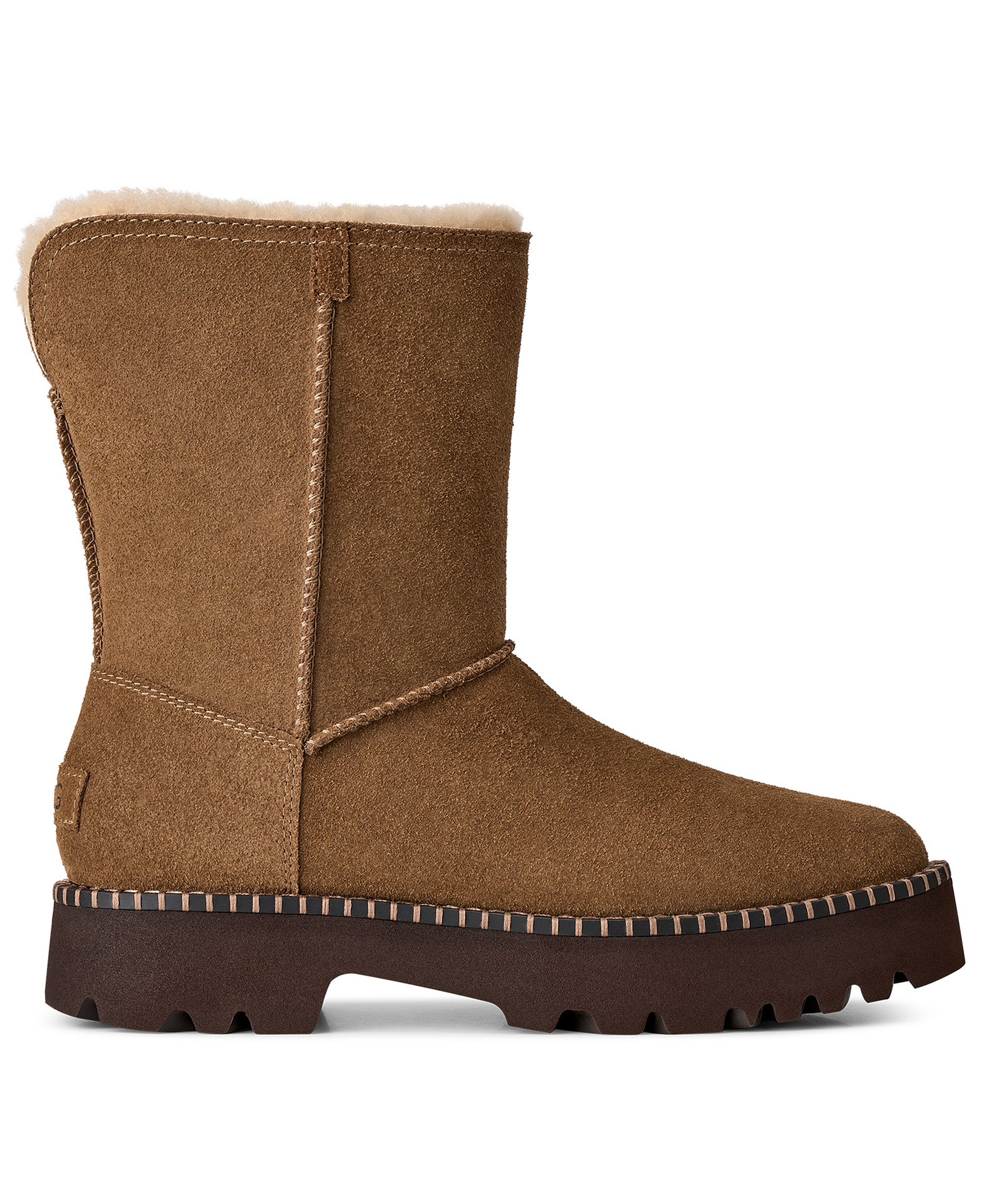 UGG® Women's Uptowner Round Toe Short Booties - Light Bronze