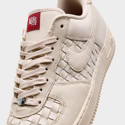 Men's Nithtke Air Force 1 Low Retro Premium Casual Shoes - Sand Drift/Pale Ivory/Sail/Sand Drift - Detail shot