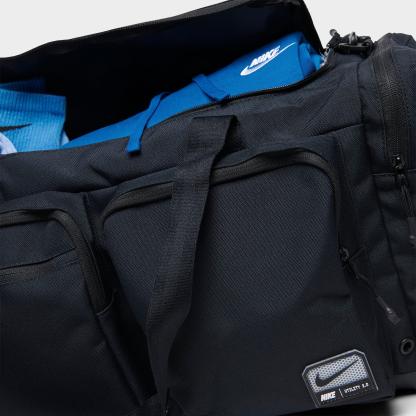 Nithtke Utility Power 2.0 Duffel Bag (Medium, 51L) - Black/Black/White