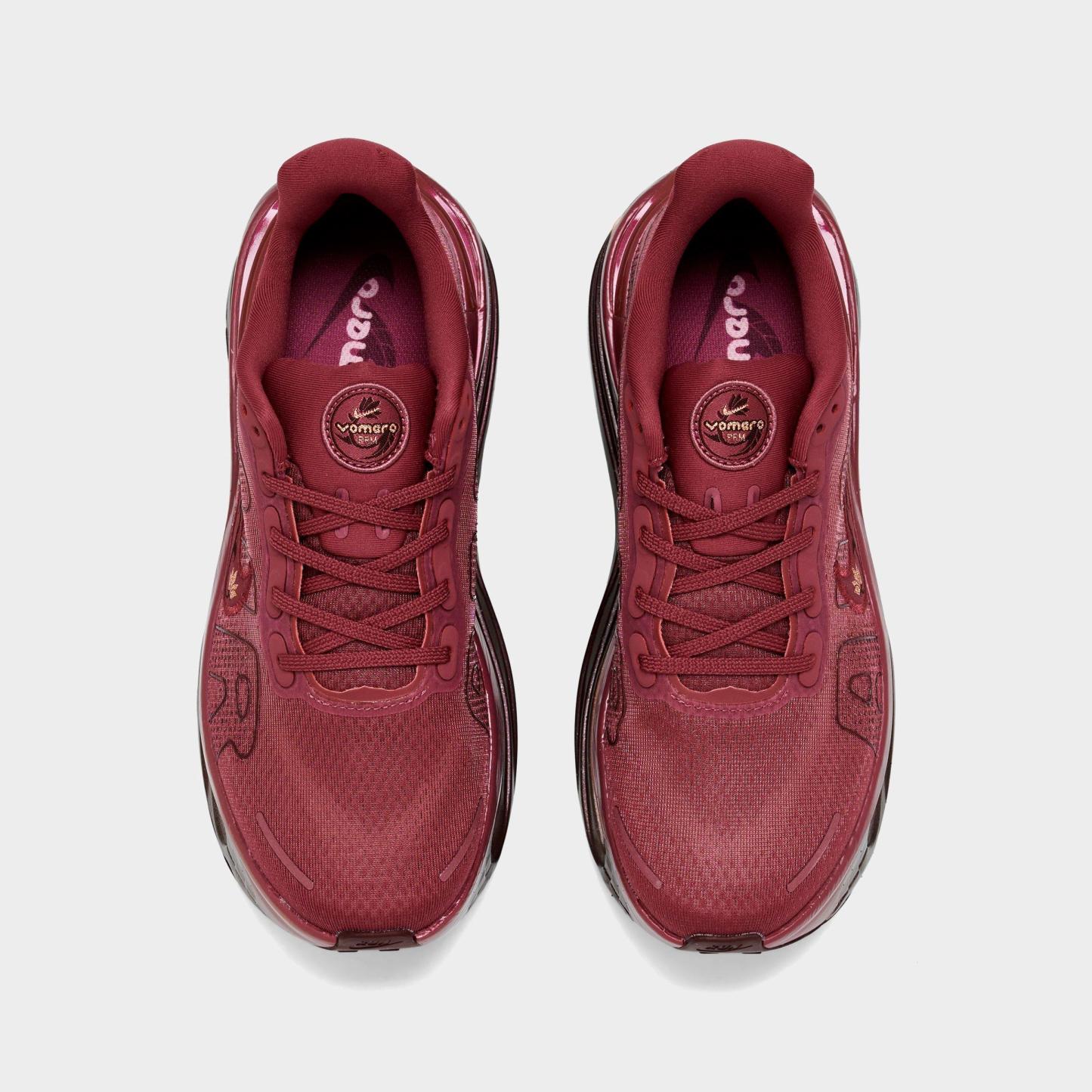 Women's Nithtke Vomero Premium Running Shoes - Pink Smoke/Metallic Red - Top view