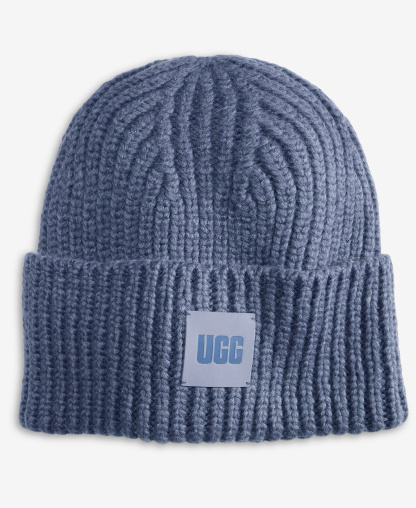 UGG® Men's Chunky Ribbed Beanie - Medium Blue