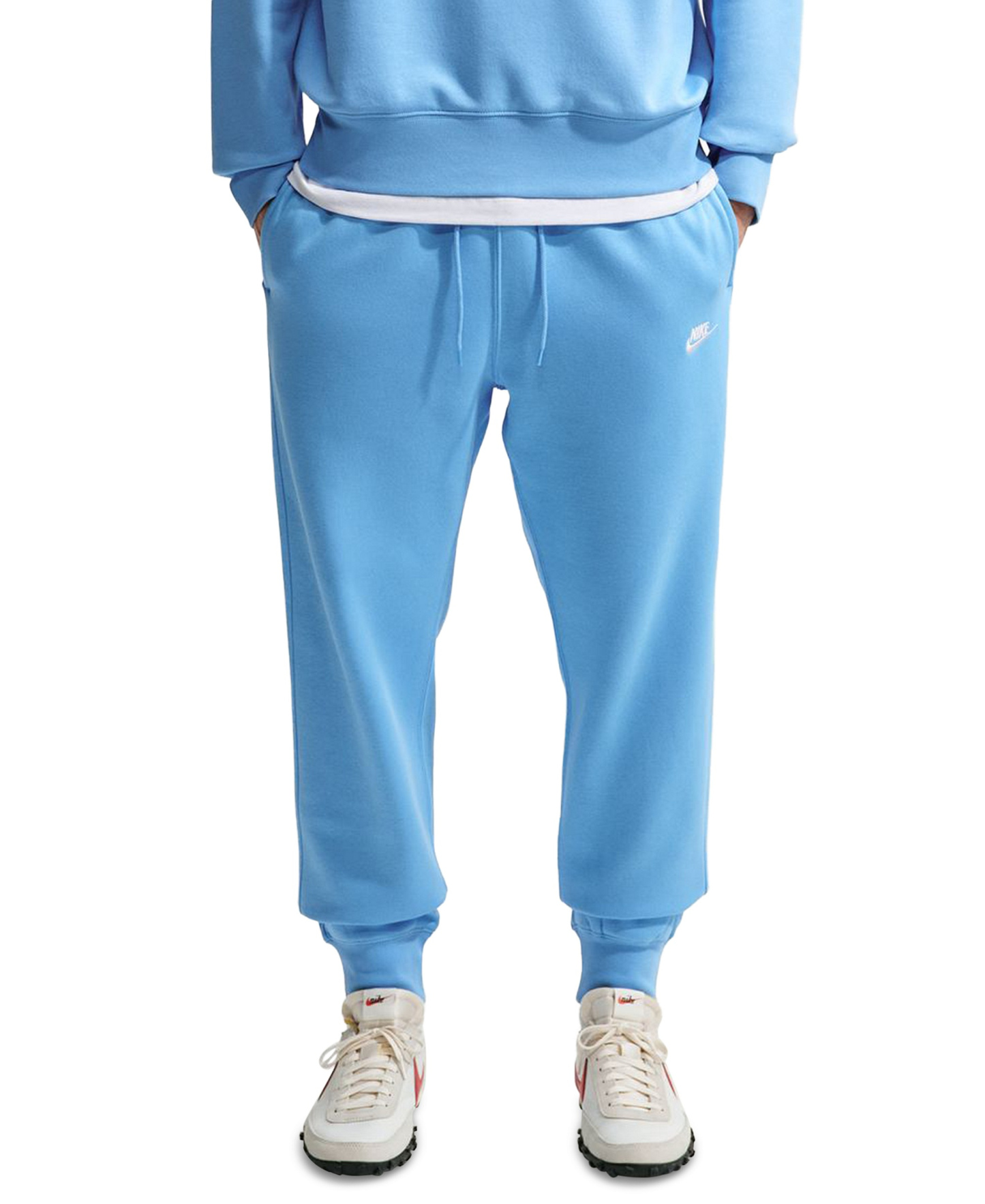 Nike Men's Sportswear Club Drawstring Jogger Pants - Football Blue/White