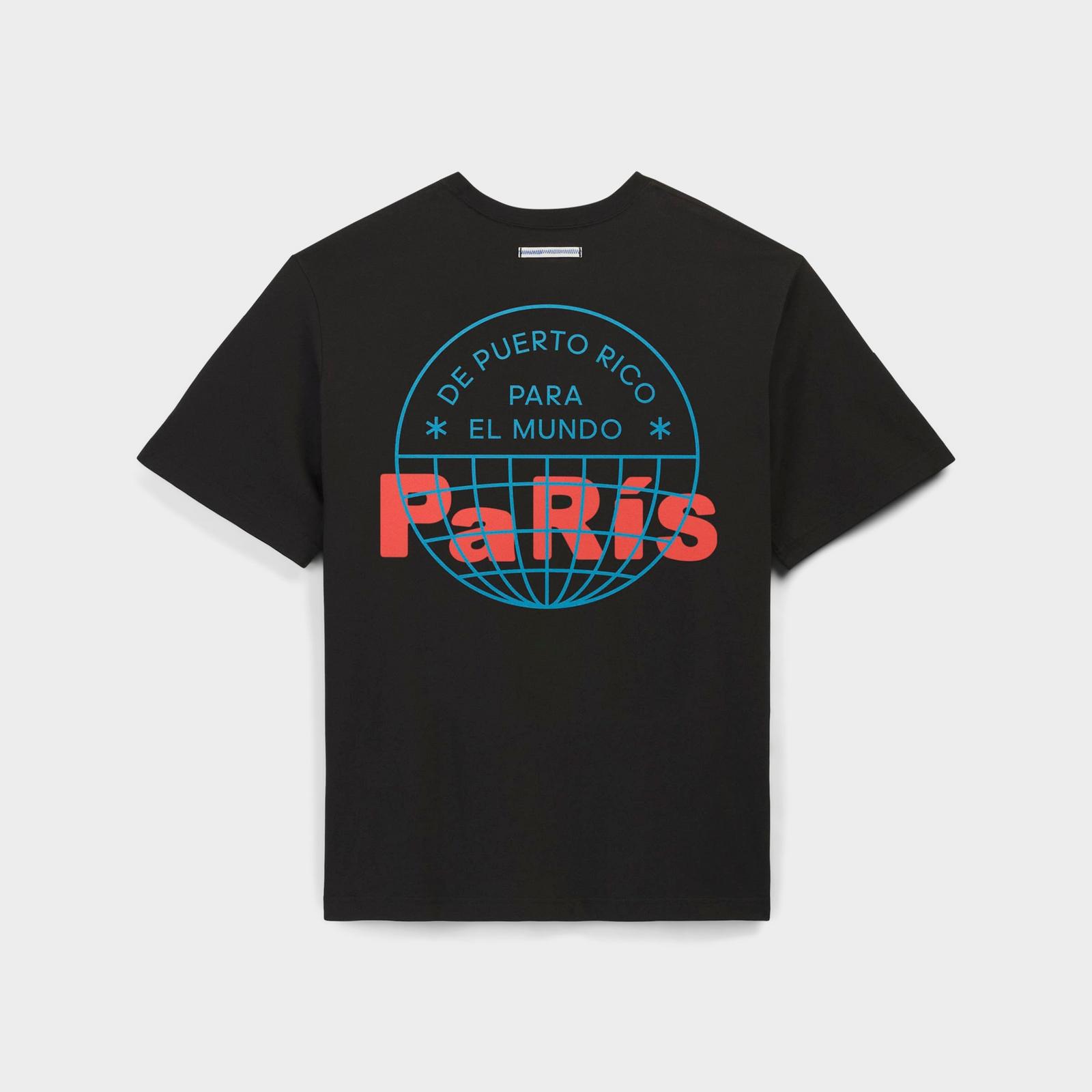 adidas Originals x Bad Bunny DTmF Paris Graphic Oversized Heavyweight T-Shirt - Black - view 2
