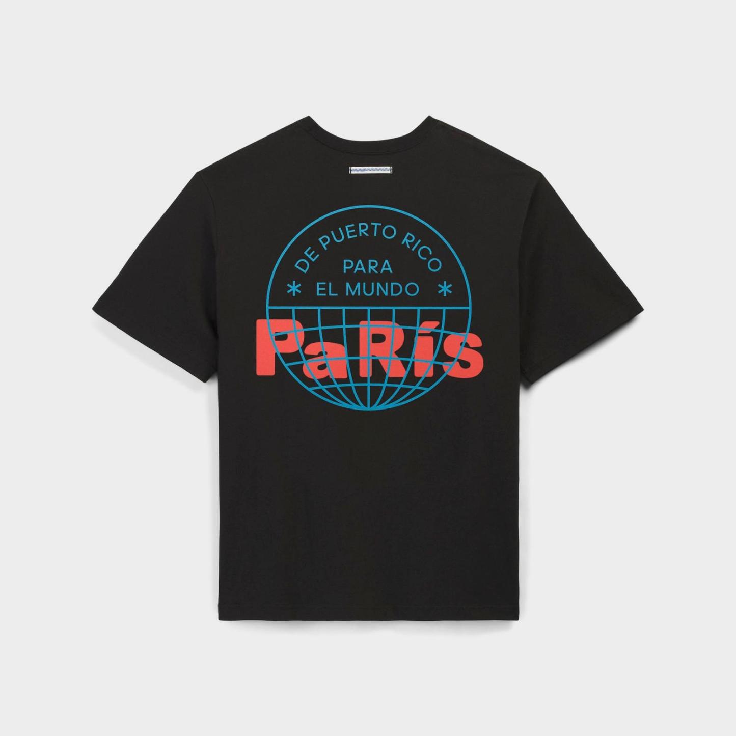 adidas Originals x Bad Bunny DTmF Paris Graphic Oversized Heavyweight T-Shirt - Black - view 2