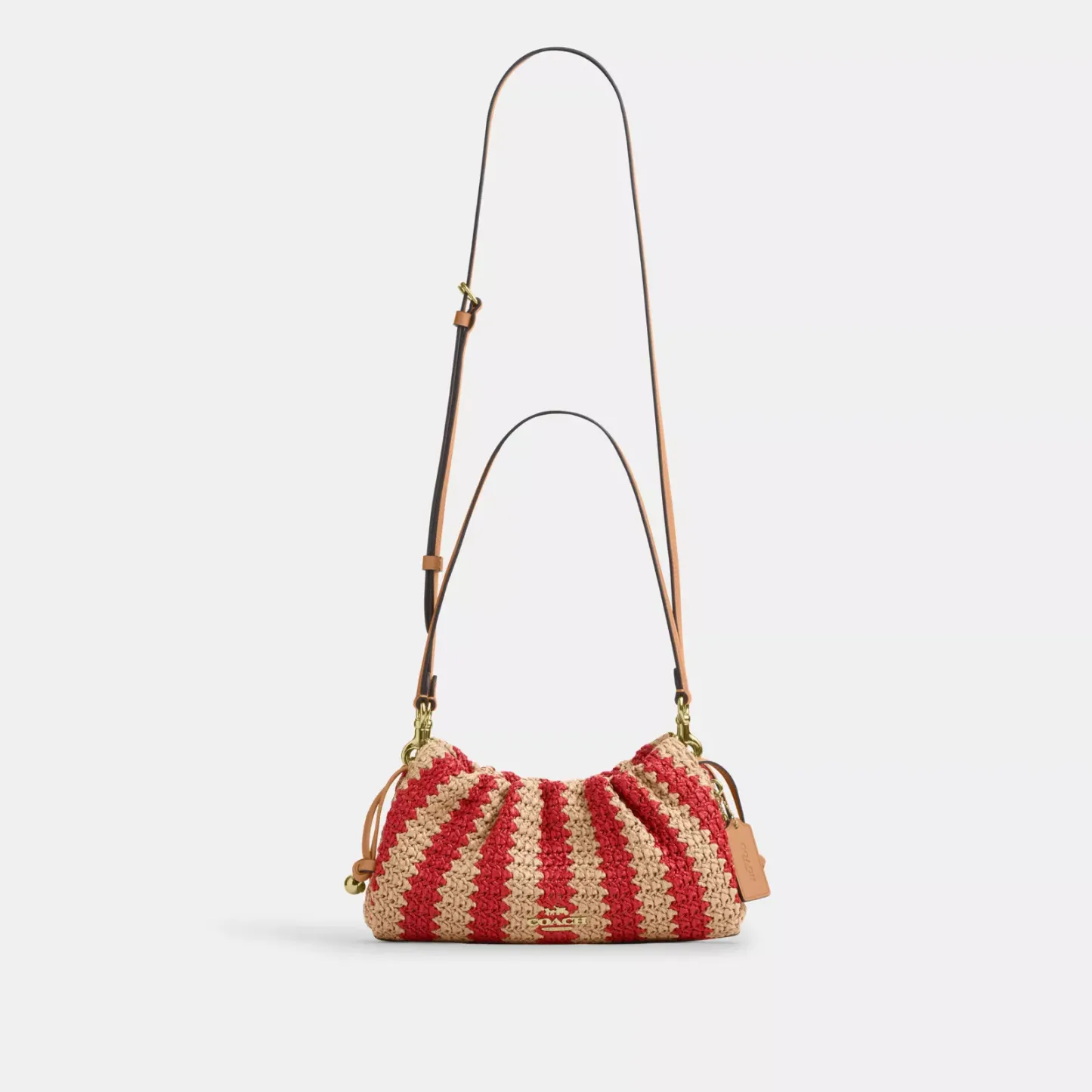 Faye Shoulder Bag - Gold/Red/Tan - view 9