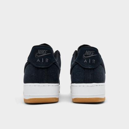 Men's Nithtke Air Force 1 '07 LV8 Casual Shoes - Part 4 - Black/Dark Smoke Grey/Gum Medium Brown/Black - Back view