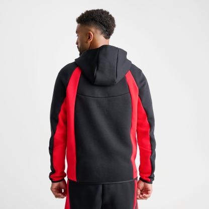 Men's Nike Tech Fleece Pro Windrunner Full-Zip Jacket - Black/University Red/Black
