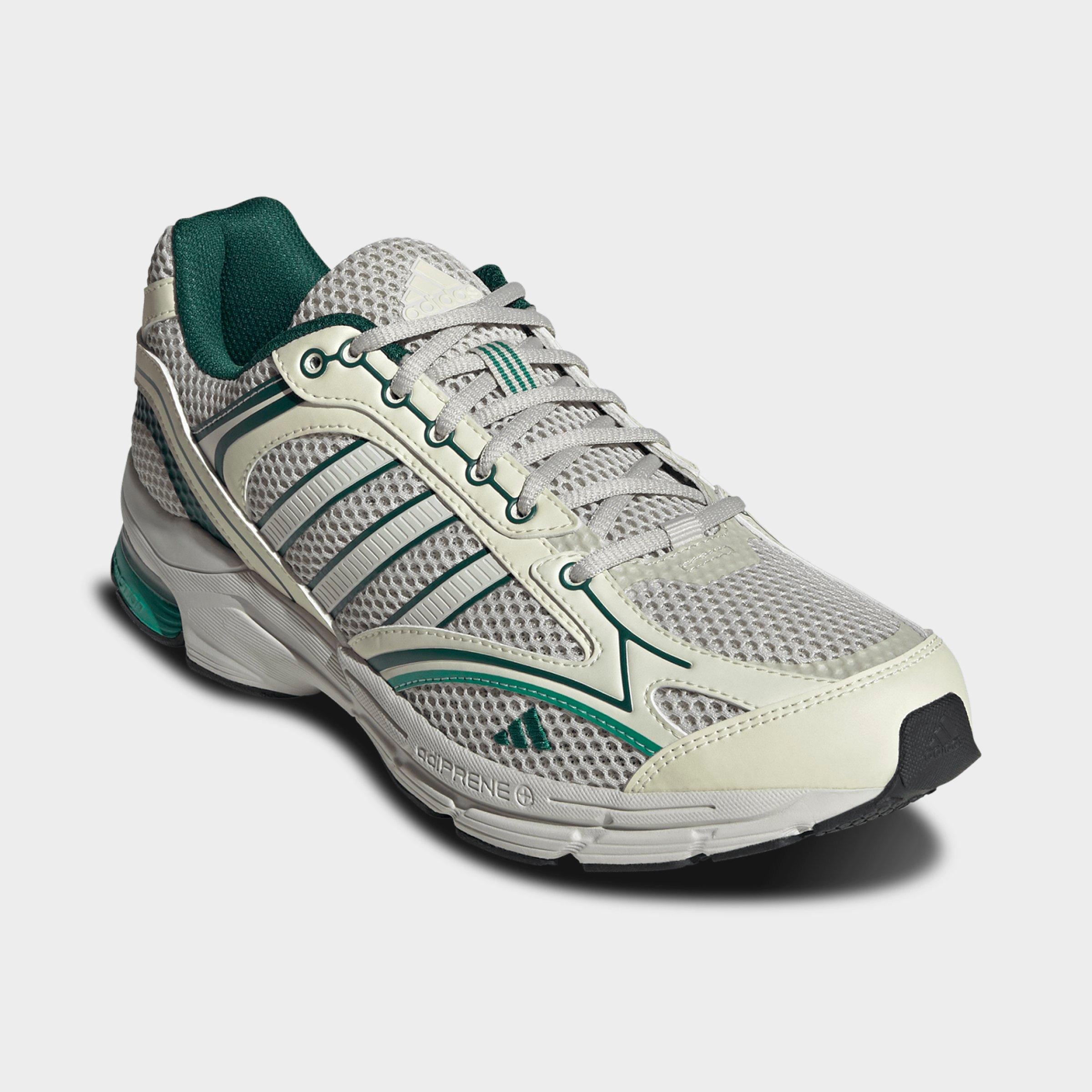 Men's adidas Spiritain 2000 Casual Shoes - Part 2 - Alumina/Ice Gold Metallic/Court Green - Both shoes facing left