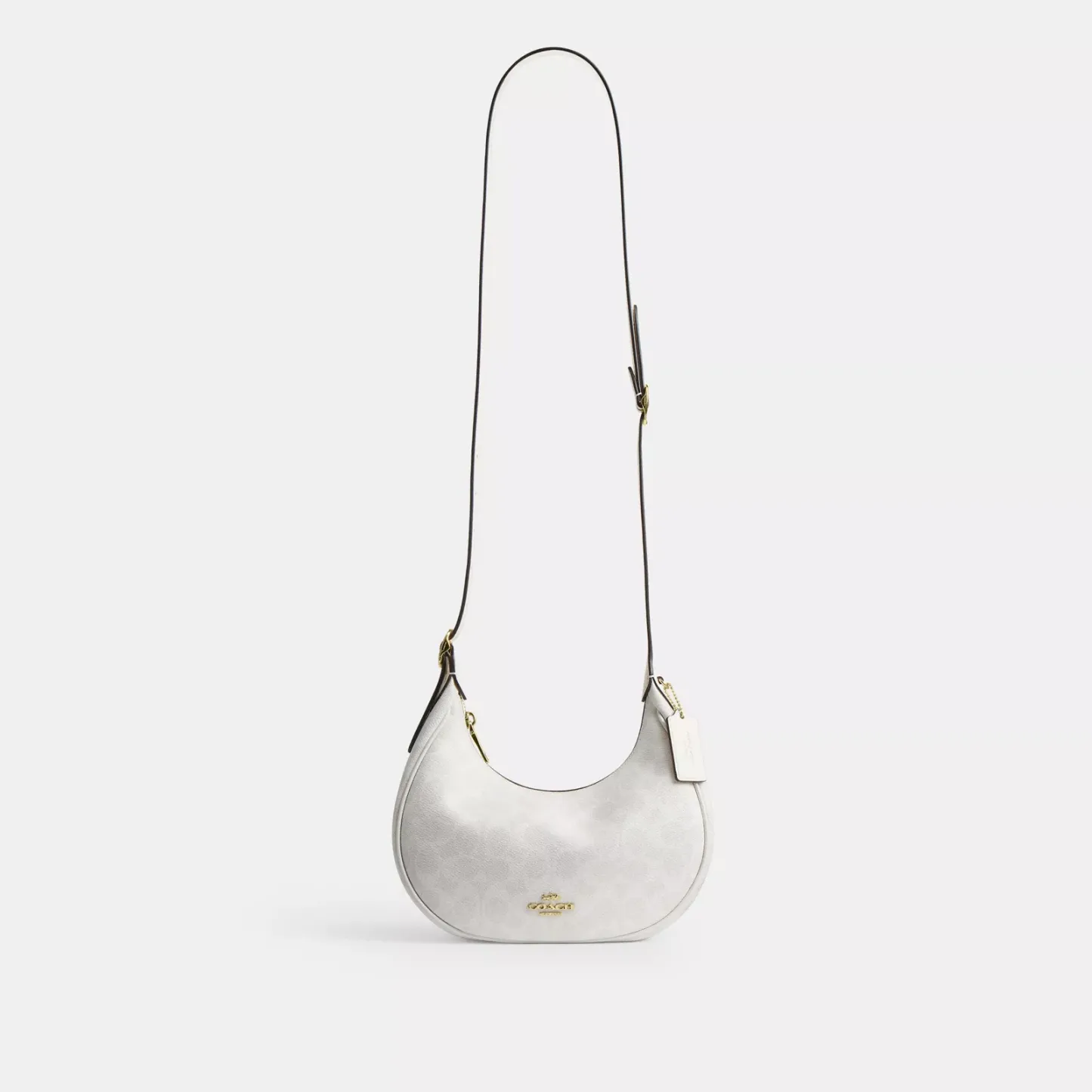 Emily Shoulder Bag In Signature Canvas - Gold/White/Chalk - view 10