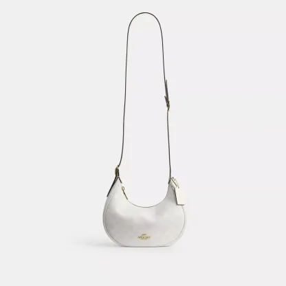 Emily Shoulder Bag In Signature Canvas - Gold/White/Chalk - view 10
