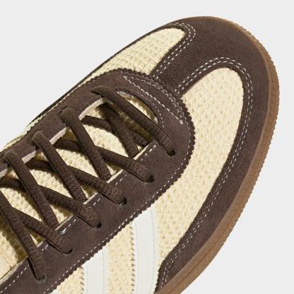 Men's adidas Originals Handball Spezial Casual Shoes - Part 4 - Warm Vanilla/Off White/Dark Brown - Detail shot
