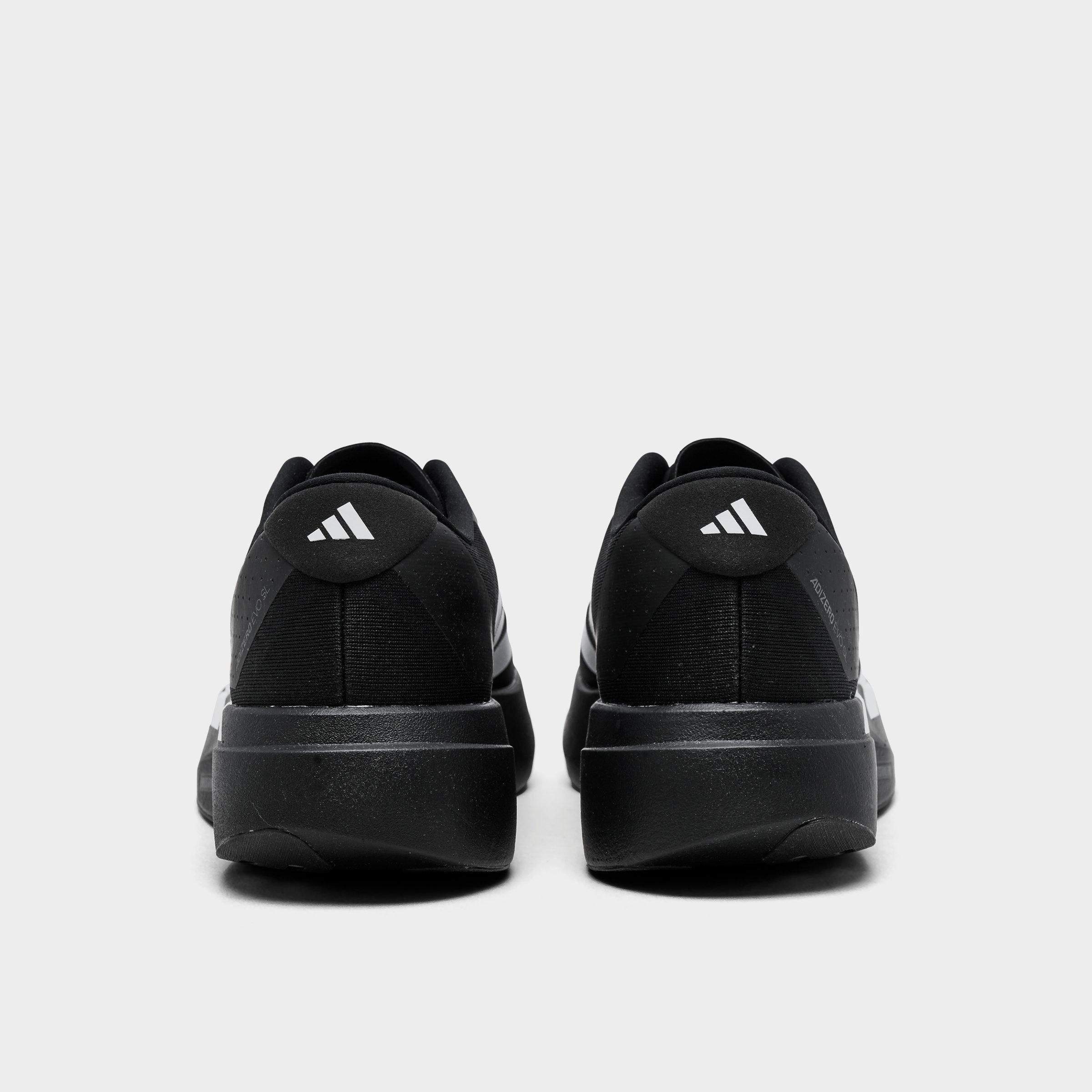 Men's adidas Adizero EVO SL Running Shoes - Part 2 - Black/White/Black - Back view