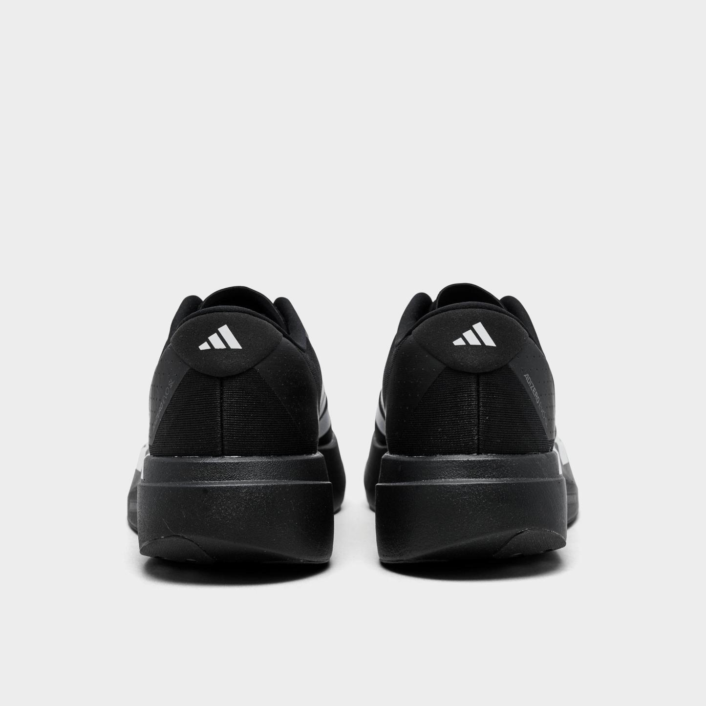Men's adidas Adizero EVO SL Running Shoes - Part 2 - Black/White/Black - Back view