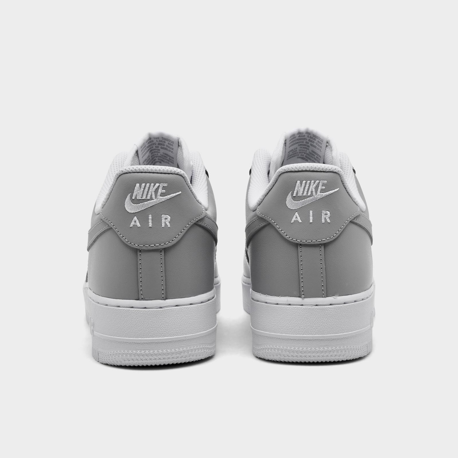Men's Nike Air Force 1 '07 Low Casual Shoes - White/White/Light Smoke Grey/Light Smoke Grey