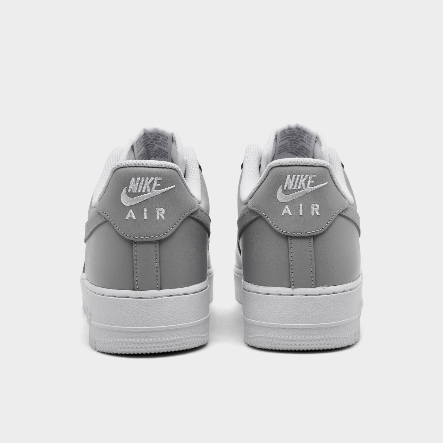 Men's Nike Air Force 1 '07 Low Casual Shoes - White/White/Light Smoke Grey/Light Smoke Grey