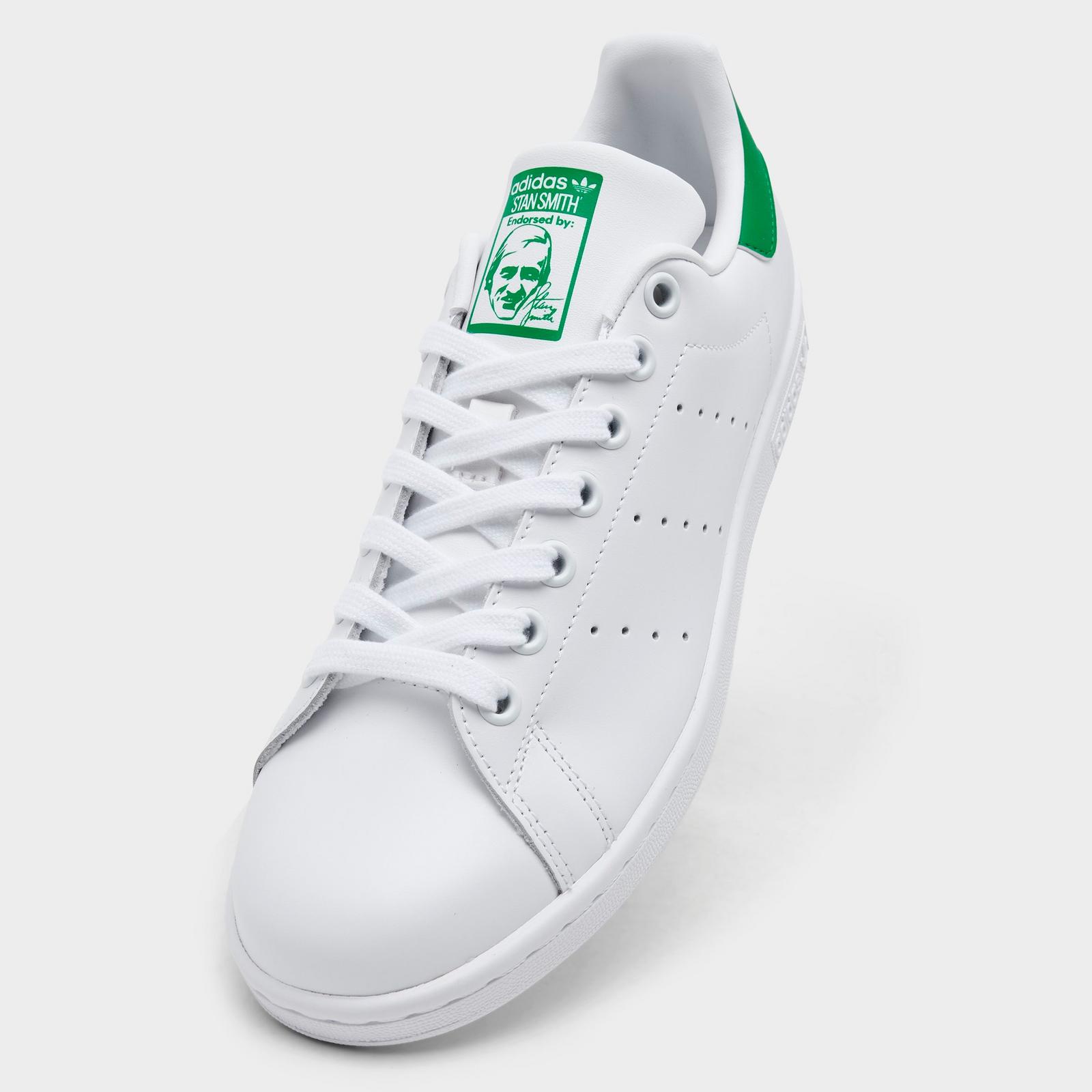 Women's adidas Originals Stan Smith Casual Shoes - Cloud White/Cloud White/Green - view 3