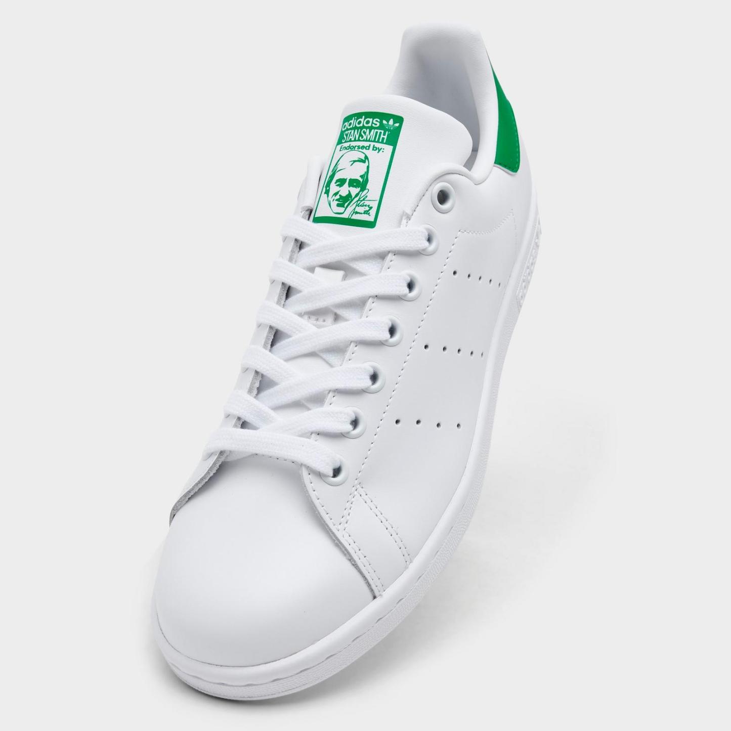 Women's adidas Originals Stan Smith Casual Shoes - Cloud White/Cloud White/Green - view 3