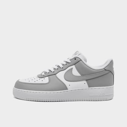 Men's Nike Air Force 1 '07 Low Casual Shoes - White/White/Light Smoke Grey/Light Smoke Grey