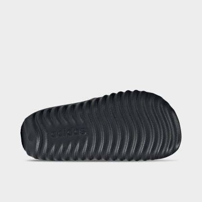 Big Kids' adidas adissage 360Rec Slide Sandals - Black/White - Bottom view