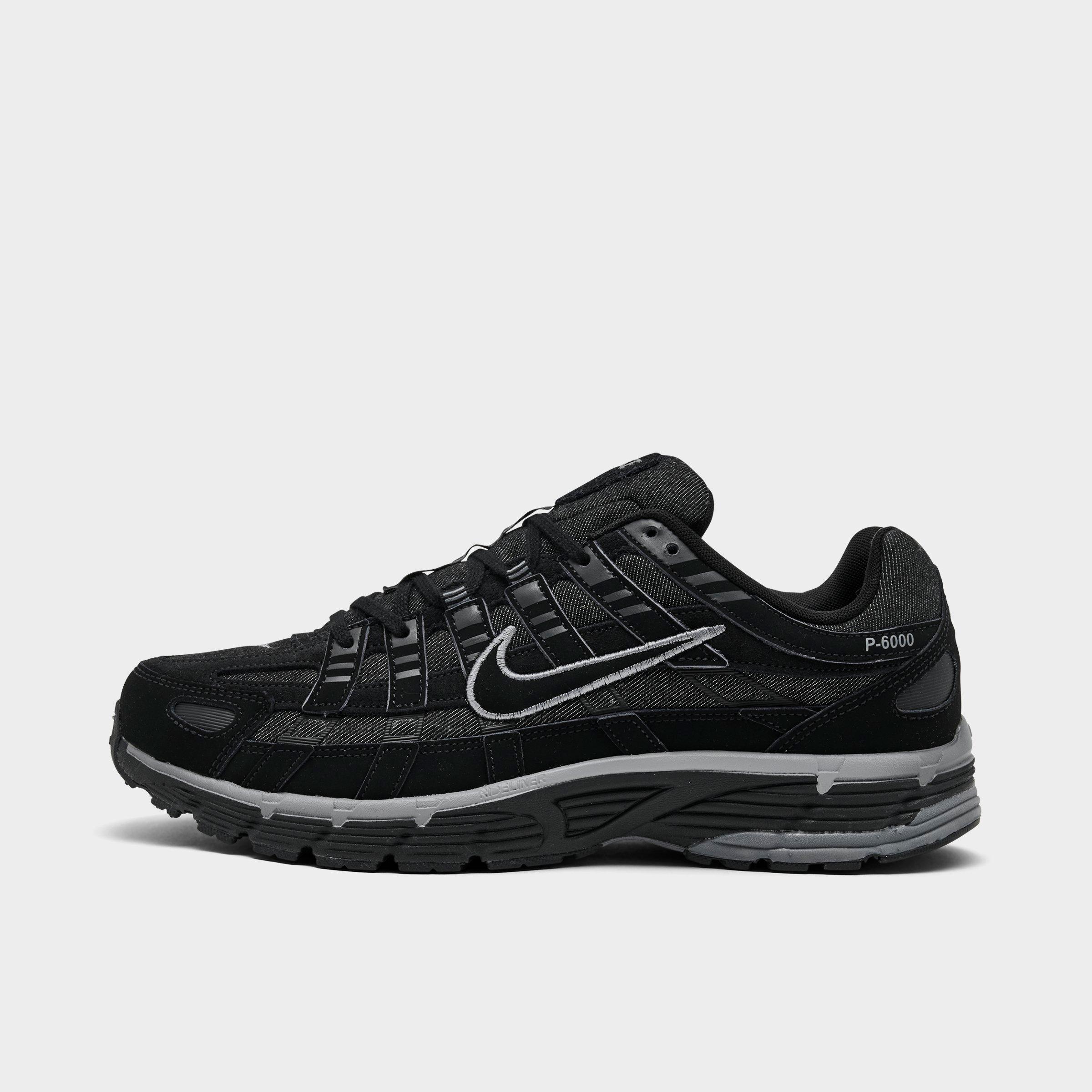 Men's Nithtke P-6000 Casual Shoes - Part 3 - Black/Anthracite/Cool Grey - Left shoe facing left. Outside of the shoe.