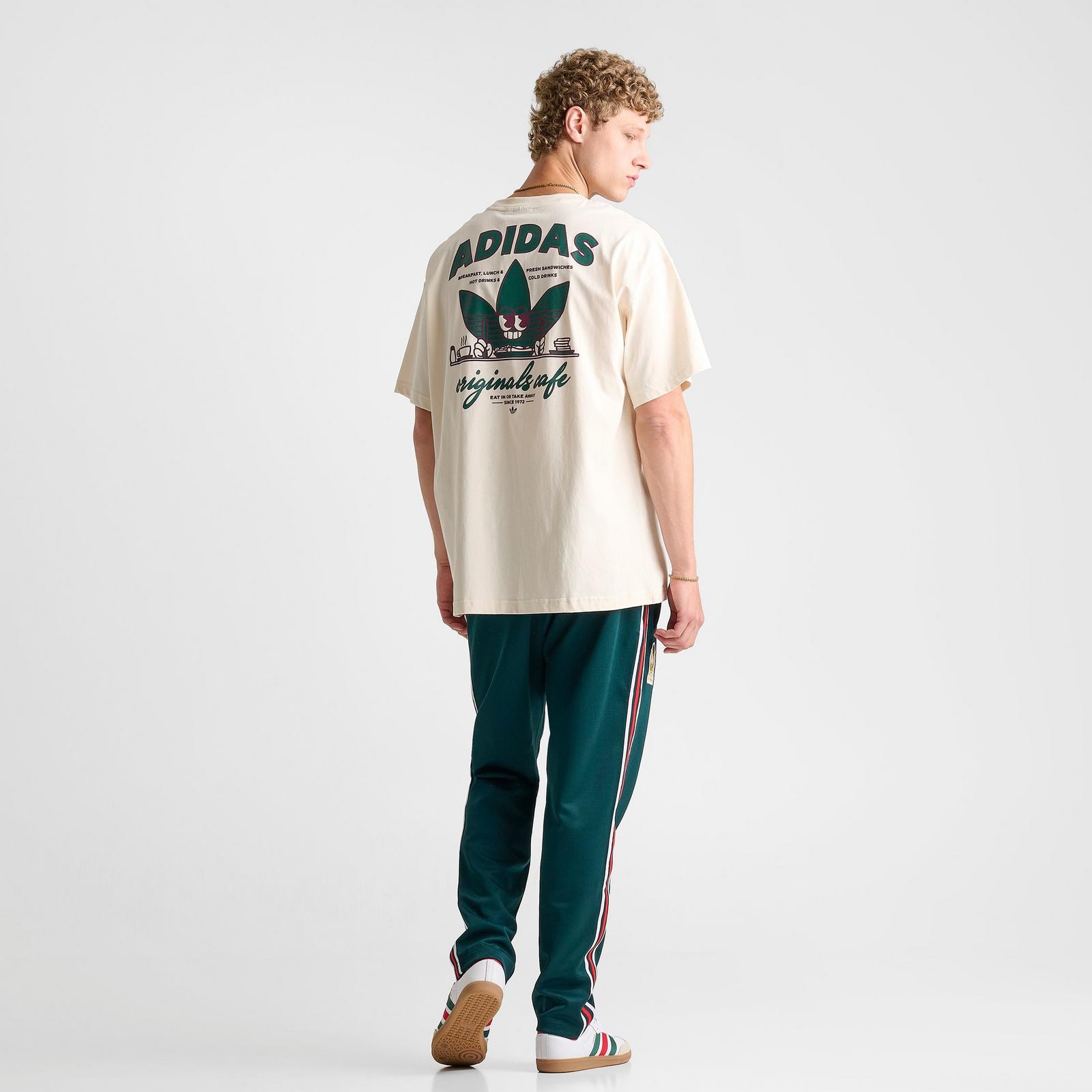 Men's adidas Originals Cafe Graphic T-Shirt - Wonder White - view 2