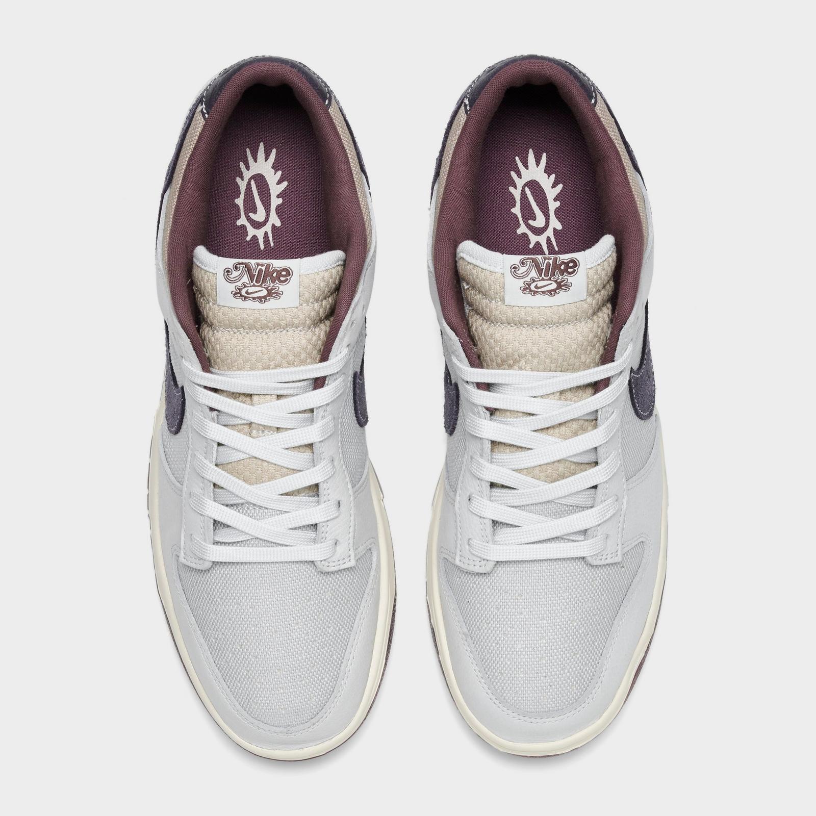 Men's Nike Dunk Low Retro SE Casual Shoes - Off White/Spruce Aura/Moon Particle/Dark Raisin